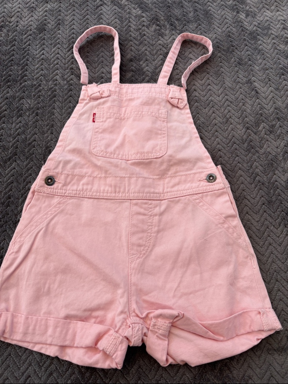 Levi's Pink Toddler Overalls Shorts